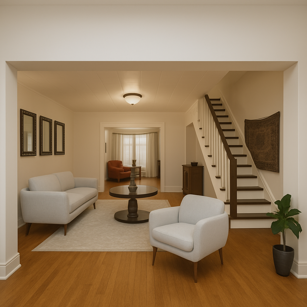4622 Avenue M Brooklyn, NY 11234 - Photo 6 of 6 a living room with furniture and wooden floor
