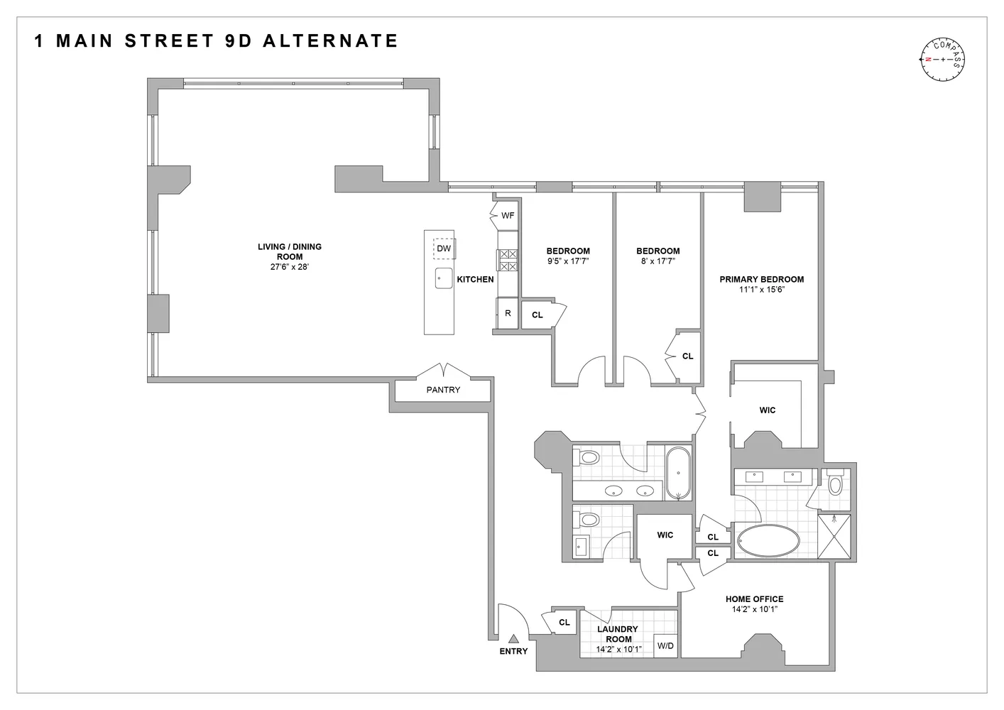 $3,995,000 | 1 Main Street, Unit 9D | DUMBO