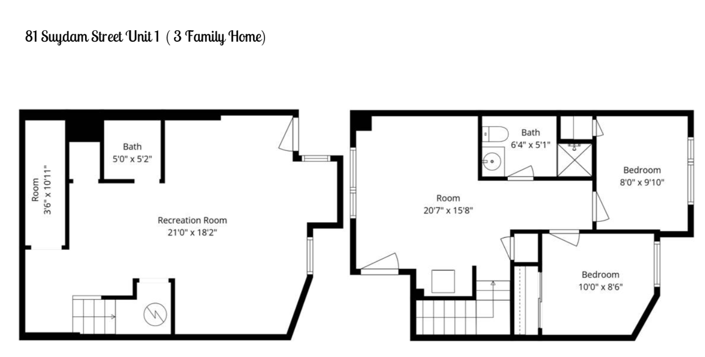 81 Suydam Street, Unit MULTI Brooklyn, NY 11221 - Photo 11 of 11 a picture of a floor plan