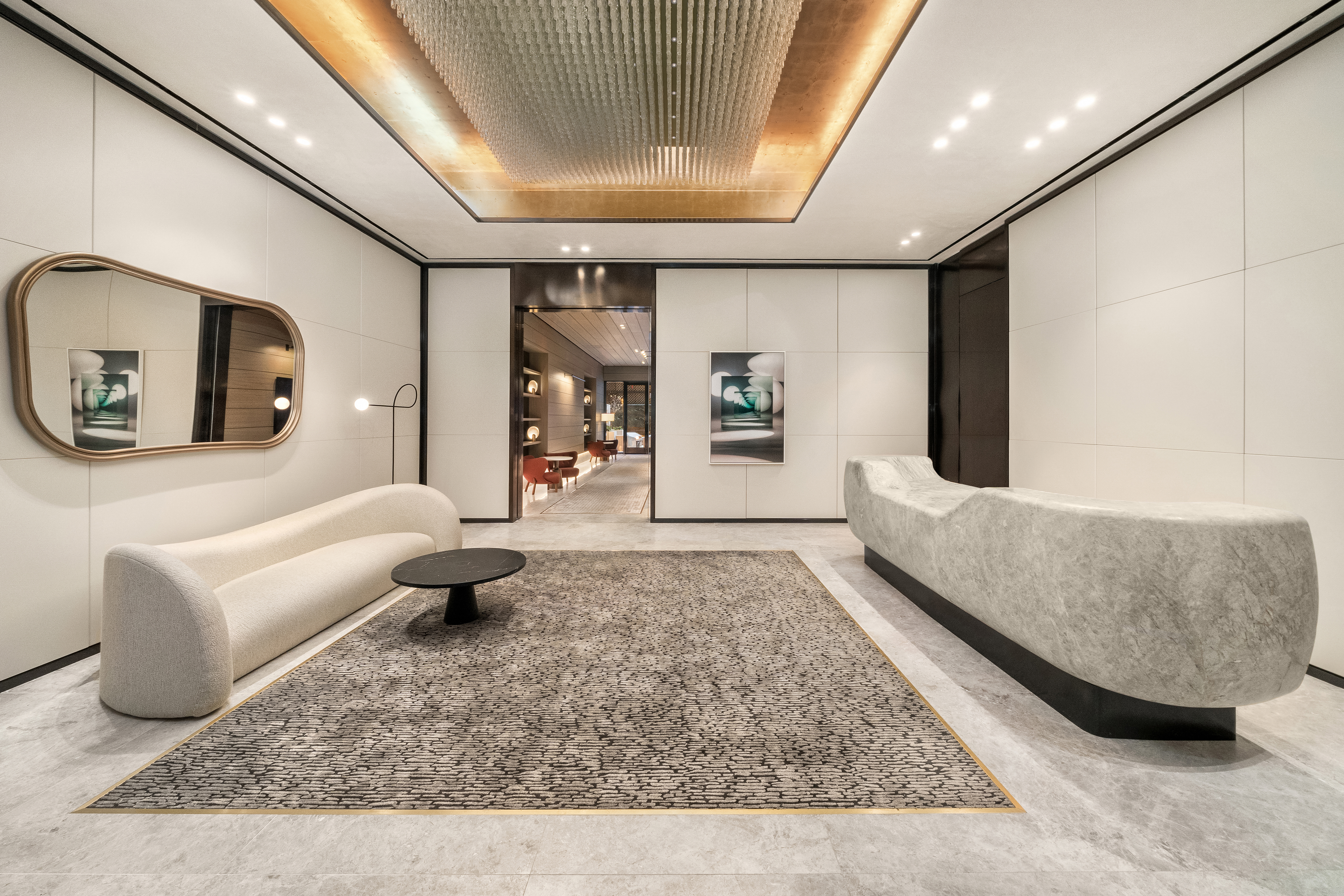 430 East 58th Street, Unit PH71 Manhattan, NY 10022 - Photo 20 of 26 a living room with furniture and a couch