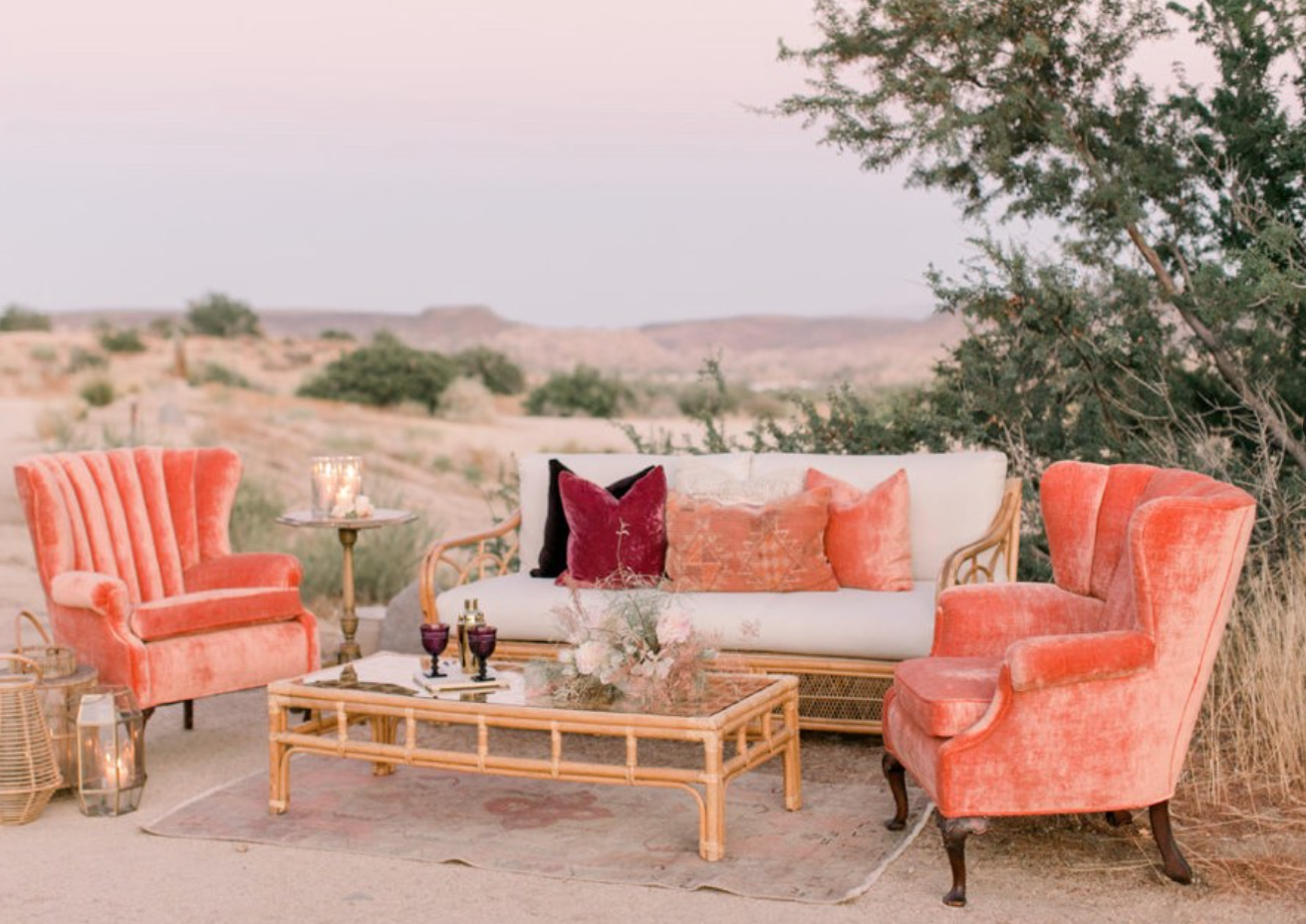 a outdoor space with furniture