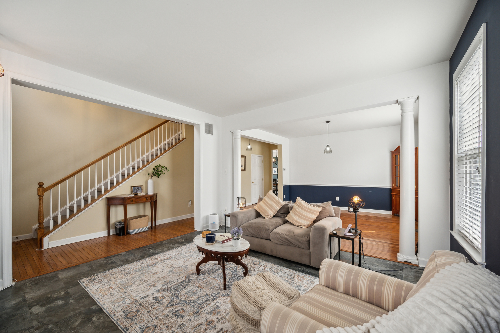 127 Hartman Road Pottstown, PA 19465 - Photo 4 of 42 a living room with furniture and a wooden floor