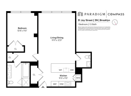 $1,265,000 | 51 Jay Street, Unit 3N | DUMBO