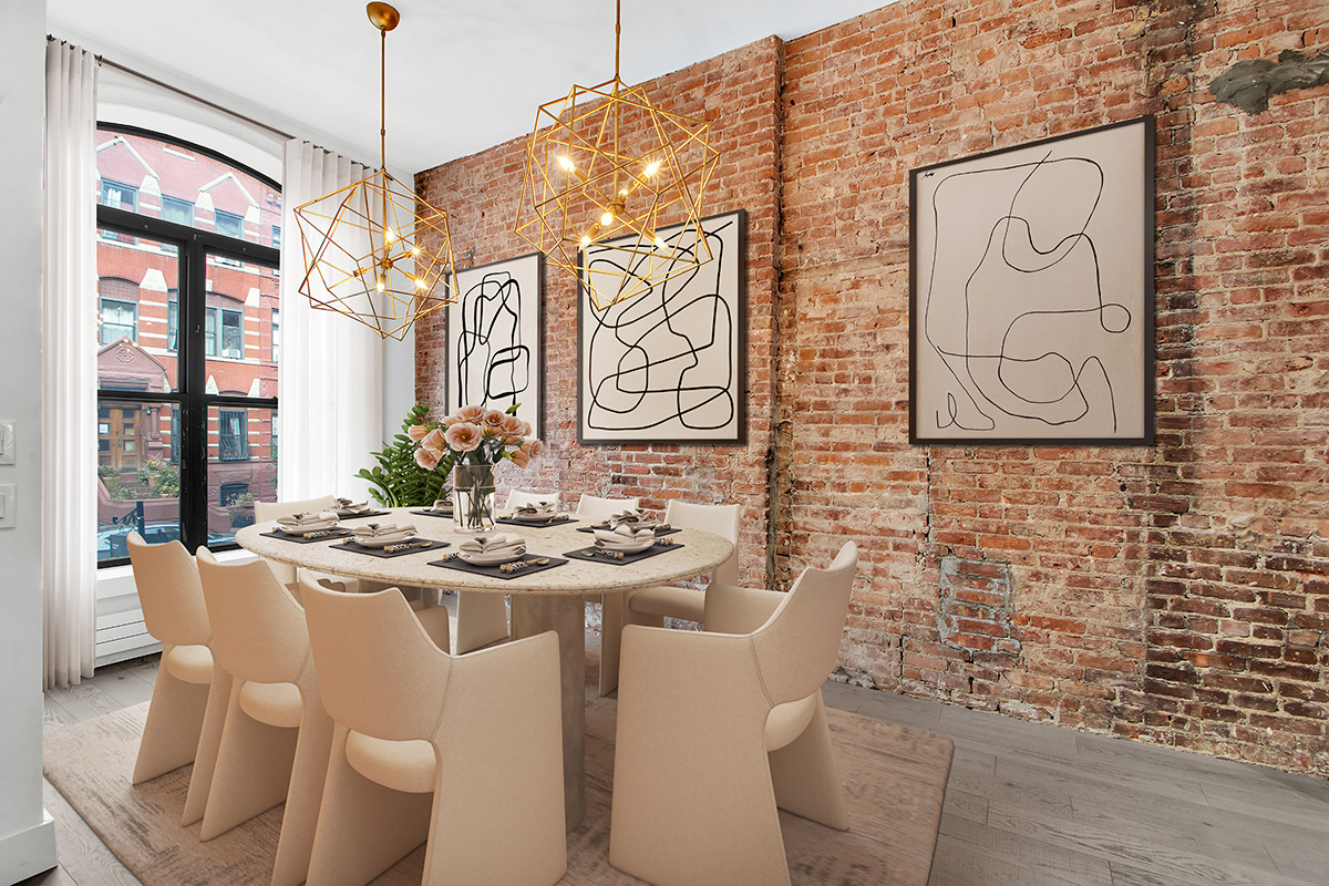 208 West 122nd Street Manhattan, NY 10027 - Photo 4 of 22 a dining room with furniture and window
