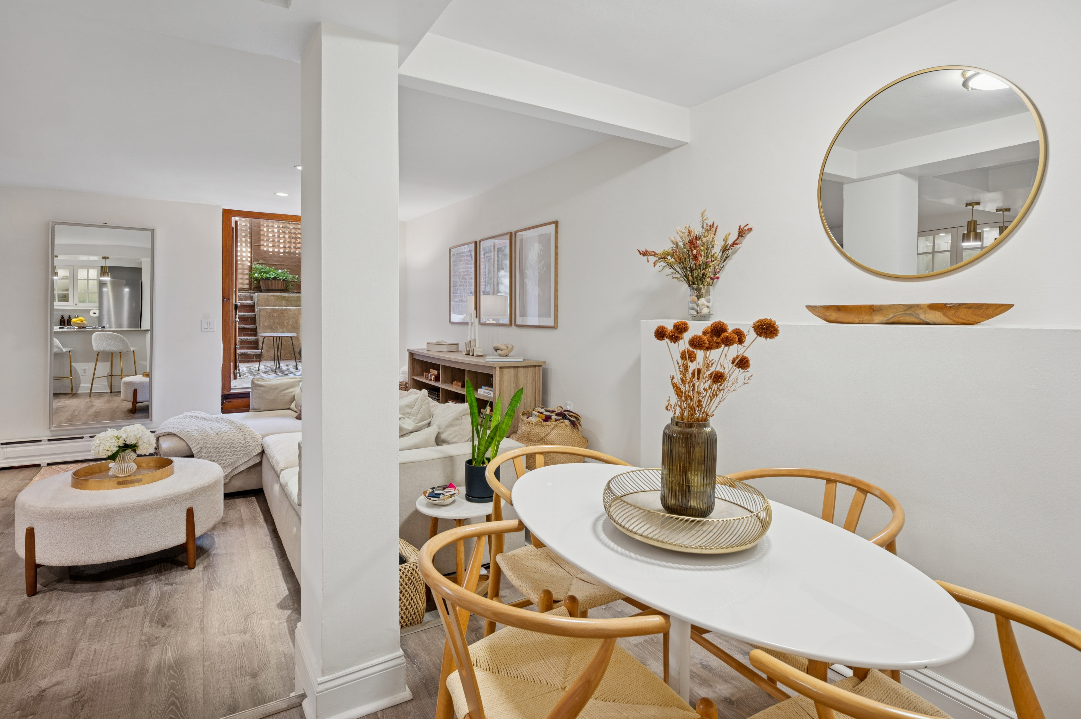 118 West 81st Street, Unit G Manhattan, NY 10024 - Photo 10 of 18 a dining room with furniture and wooden floor