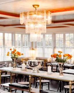 a outdoor space with furniture