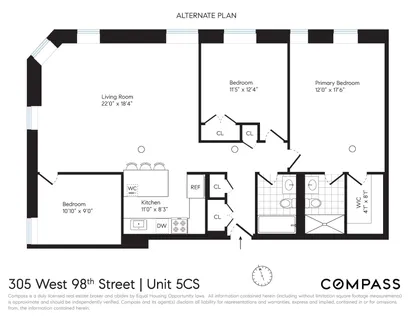 $1,550,000 | 305 West 98th Street, Unit 5CS | Upper West Side