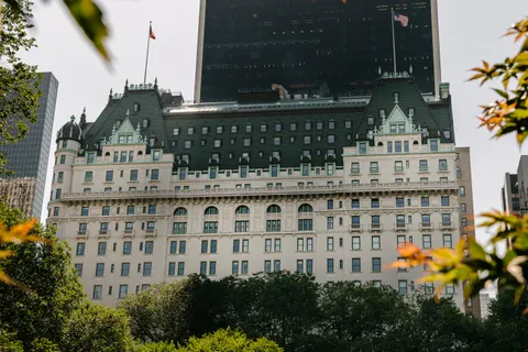 a front view of a building