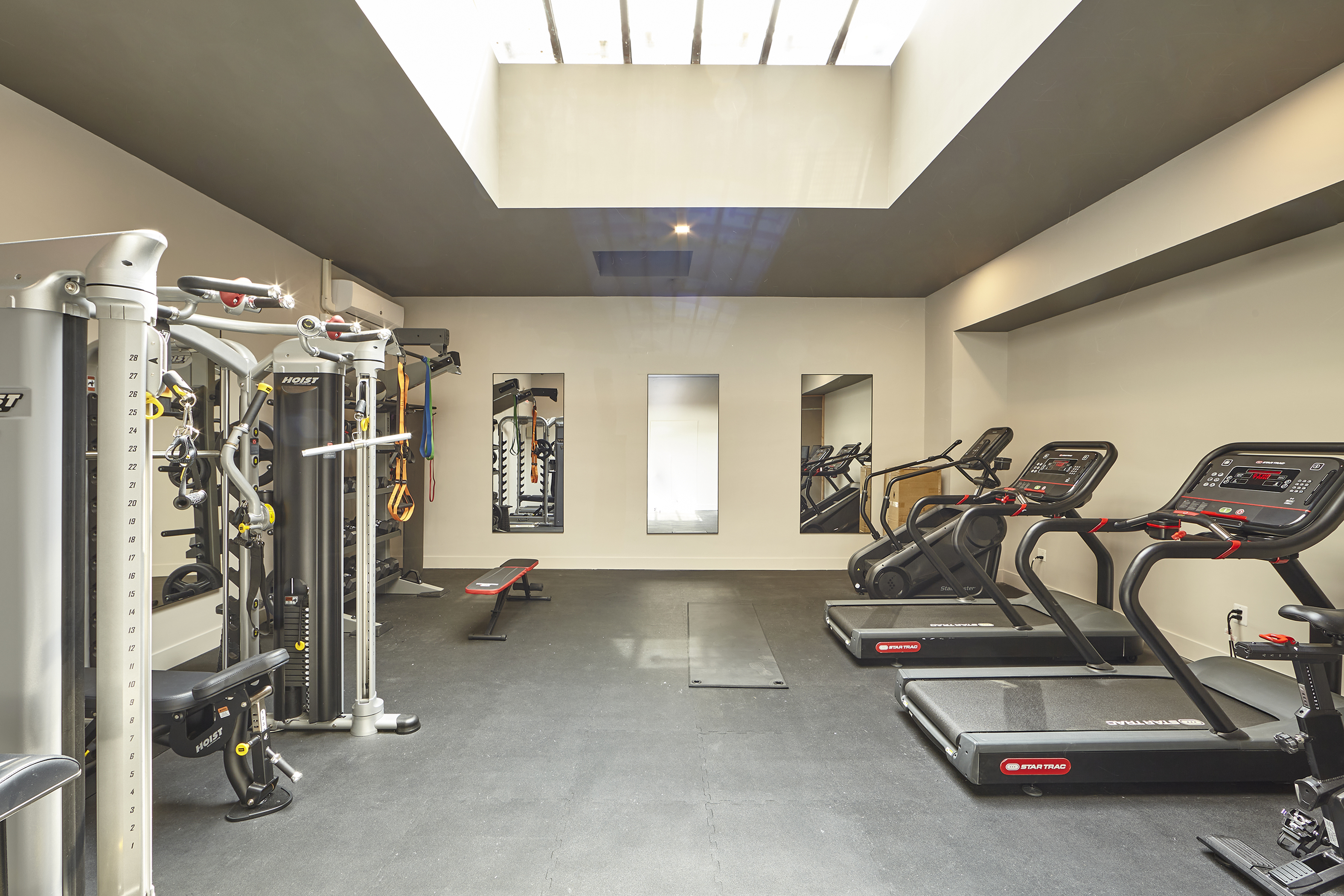 148 North 10th Street, Unit 5A Brooklyn, NY 11249 - Photo 9 of 9 a view of a room with gym equipment