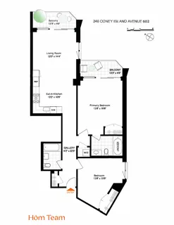 $975,000 | 346 Coney Island Avenue, Unit 602 | Windsor Terrace
