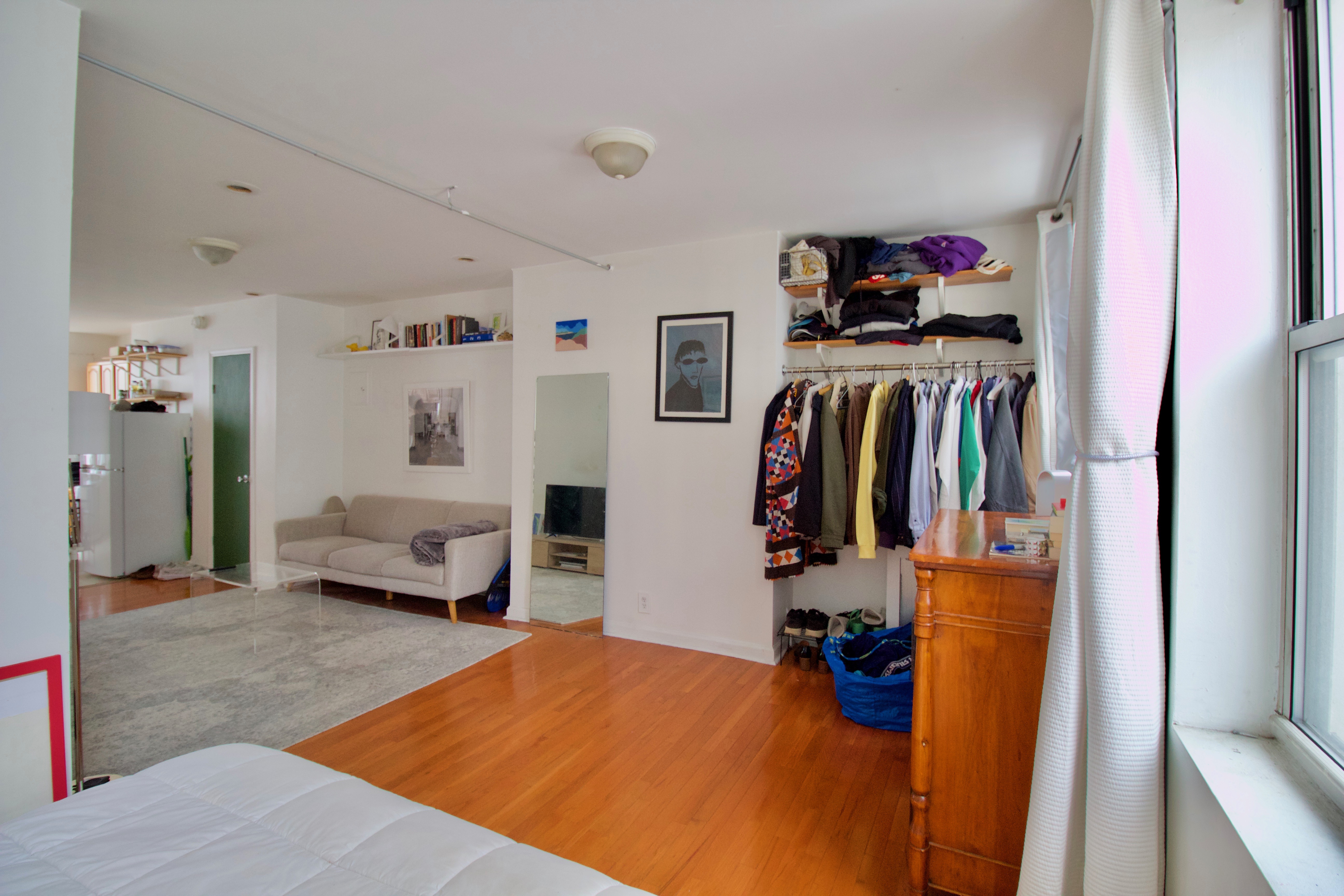 55 Duffield Street, Unit 3 Brooklyn, NY 11201 - Photo 7 of 14 a bedroom with a bed and a walk in closet