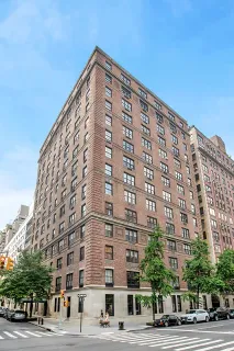 a front view of a building