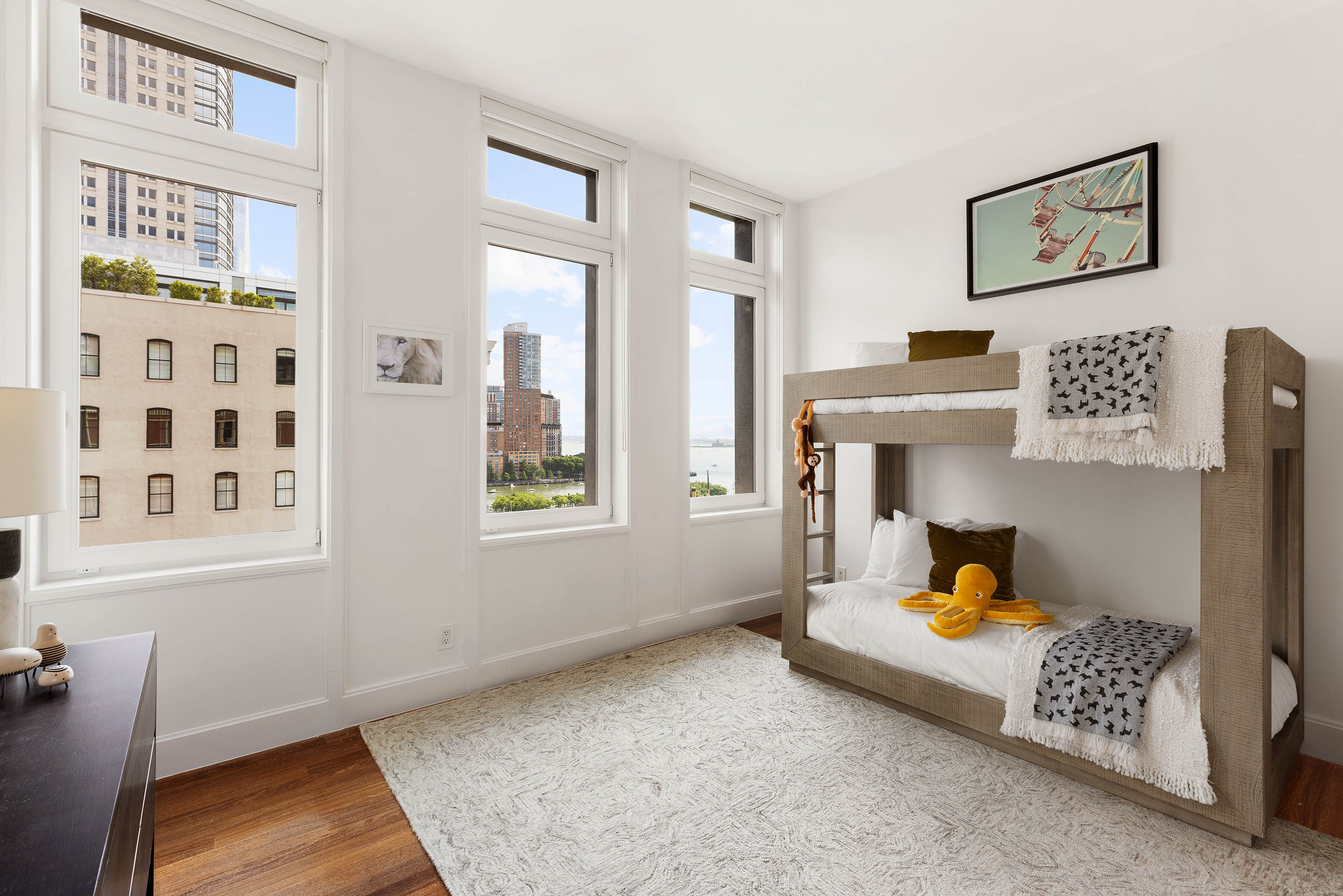 92 Laight Street, Unit 11A Manhattan, NY 10013 - Photo 11 of 15 a bedroom with furniture and a window