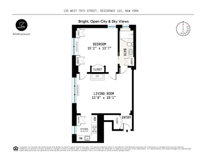 $1,250,000 | 135 West 79th Street, Unit 11C | Upper West Side