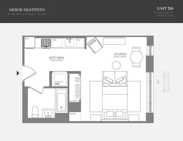 $599,000 | 181 18th Street, Unit 310 | Greenwood Heights