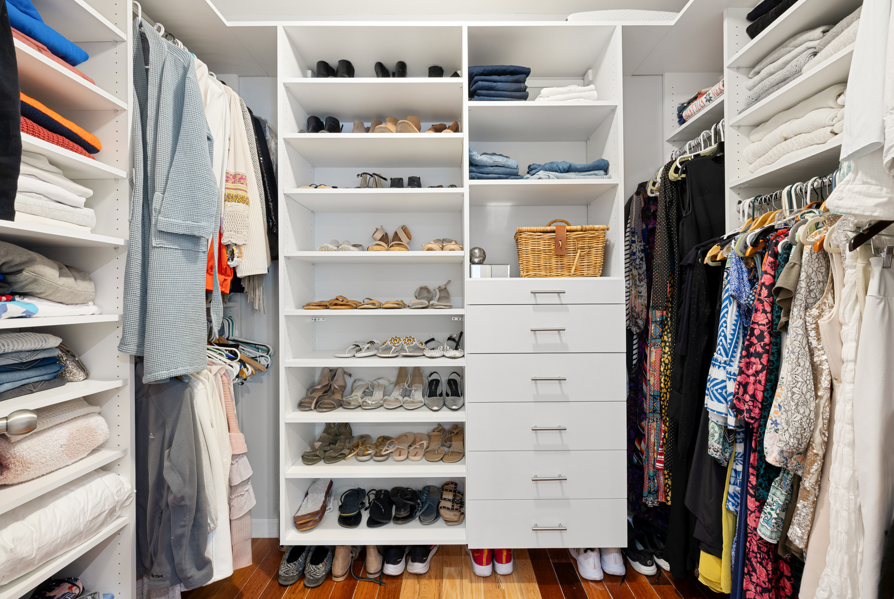 202 22nd Street Brooklyn, NY 11232 - Photo 16 of 28 a view of walk in closet with clothes and shoes