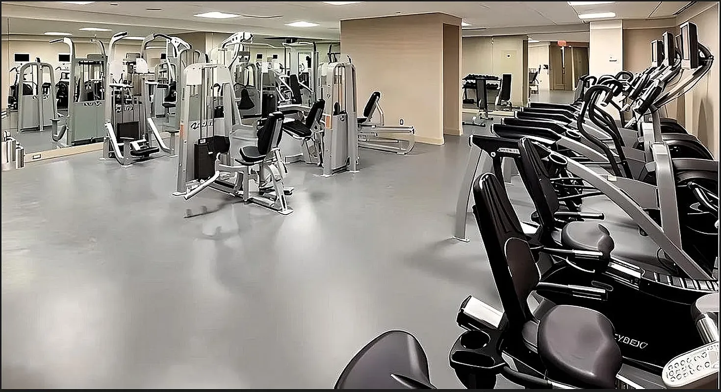 18 West 48th Street, Unit 4F Manhattan, NY 10036 - Photo 14 of 20 a view of a room with gym equipment