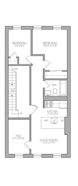 406 Monroe Street, Unit 3 Brooklyn, NY 11221 - Photo 11 of 11 a picture of a bathroom with a white wall and a large window