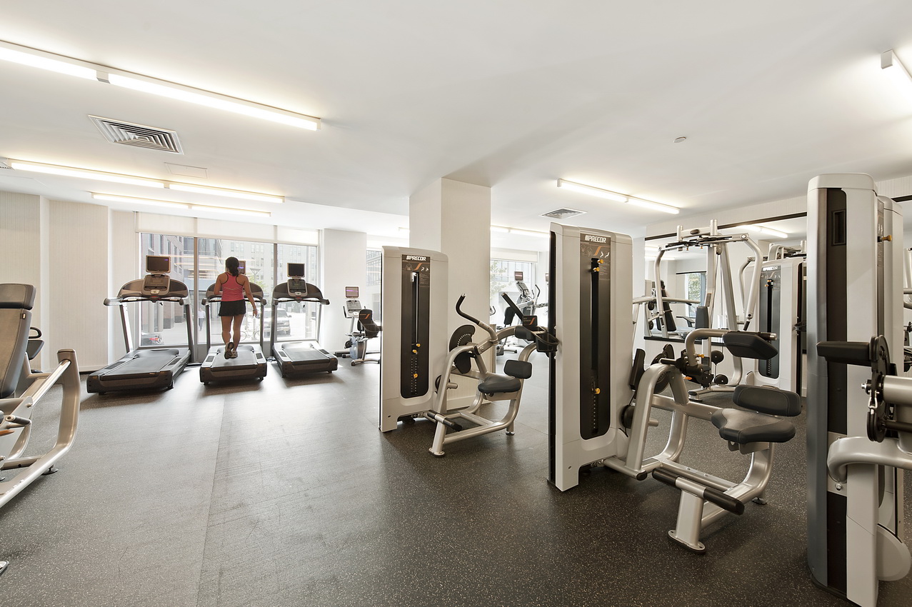 22 North 6th Street, Unit 24E Brooklyn, NY 11249 - Photo 6 of 9 a view of a room with gym equipment