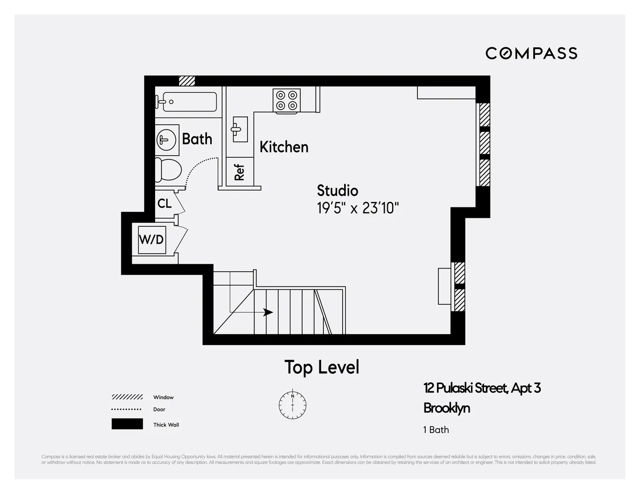 $2,995 | 112 Pulaski Street, Unit 3 | Bedford-Stuyvesant