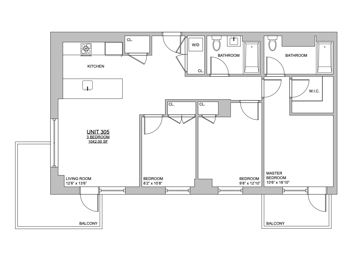 224 West 124th Street, Unit 305 Manhattan, NY 10027 - Photo 23 of 23 a picture of a floor plan