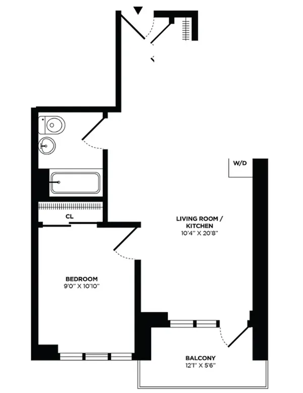 a picture of a park with an empty room