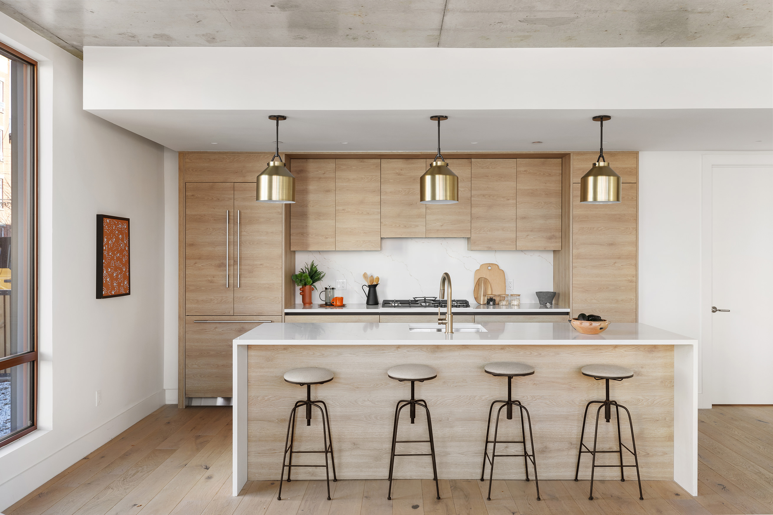 199 Conover Street, Unit GARDEN A Brooklyn, NY 11231 - Photo 3 of 12 a kitchen with a table and chairs in it