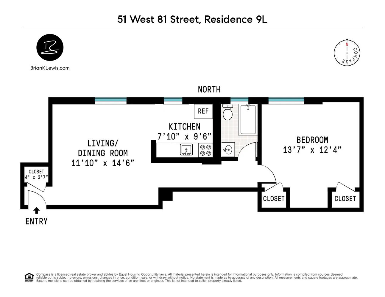 $4,500 | 51 West 81st Street, Unit 9L | Upper West Side