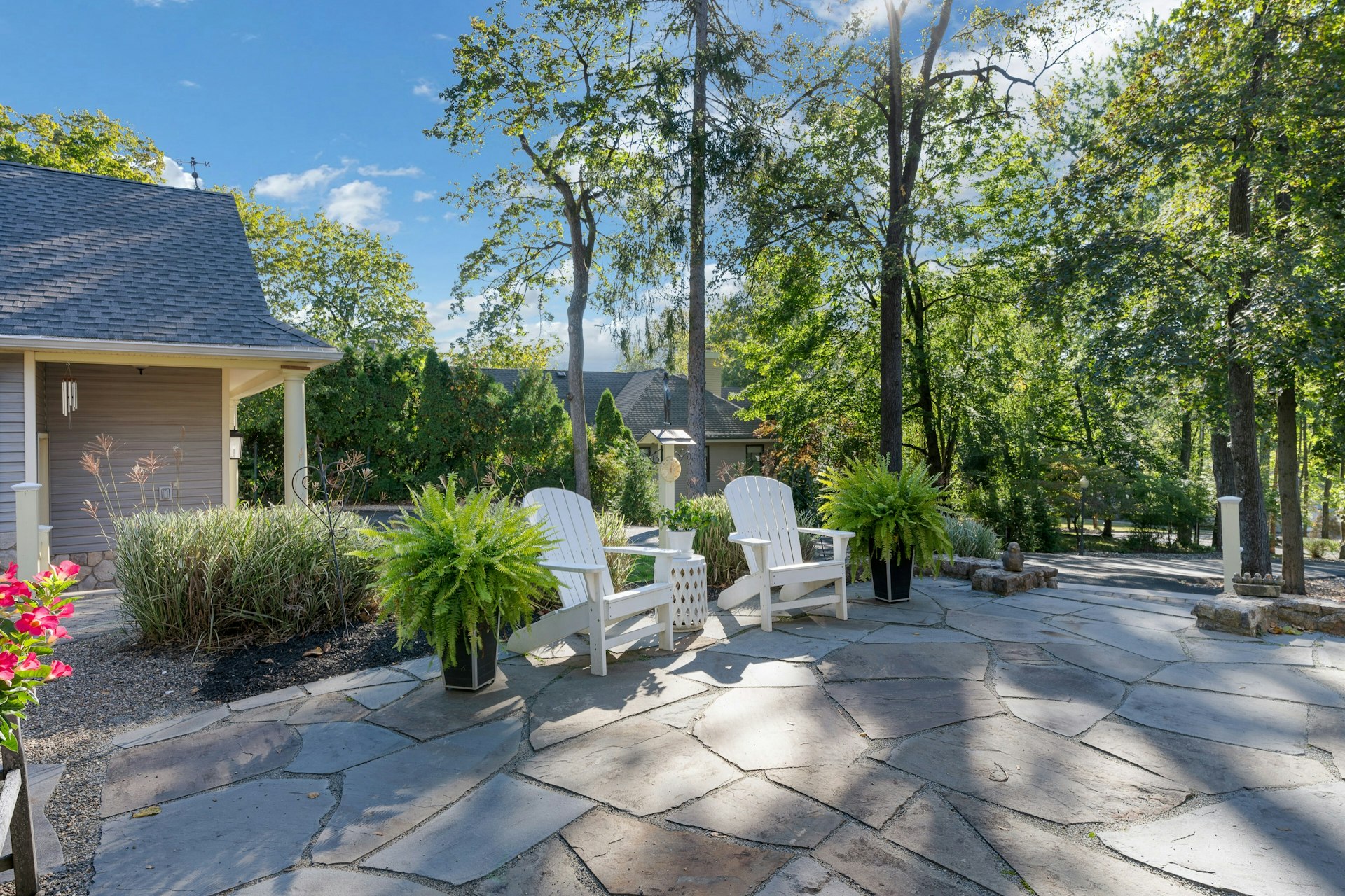 29 Evergreen Lane Watchung, NJ 07069 - Photo 51 of 54 a view of a patio with table and chairs and potted plants