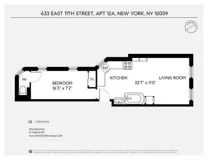 $525,000 | 633 East 11th Street, Unit 12A | East Village