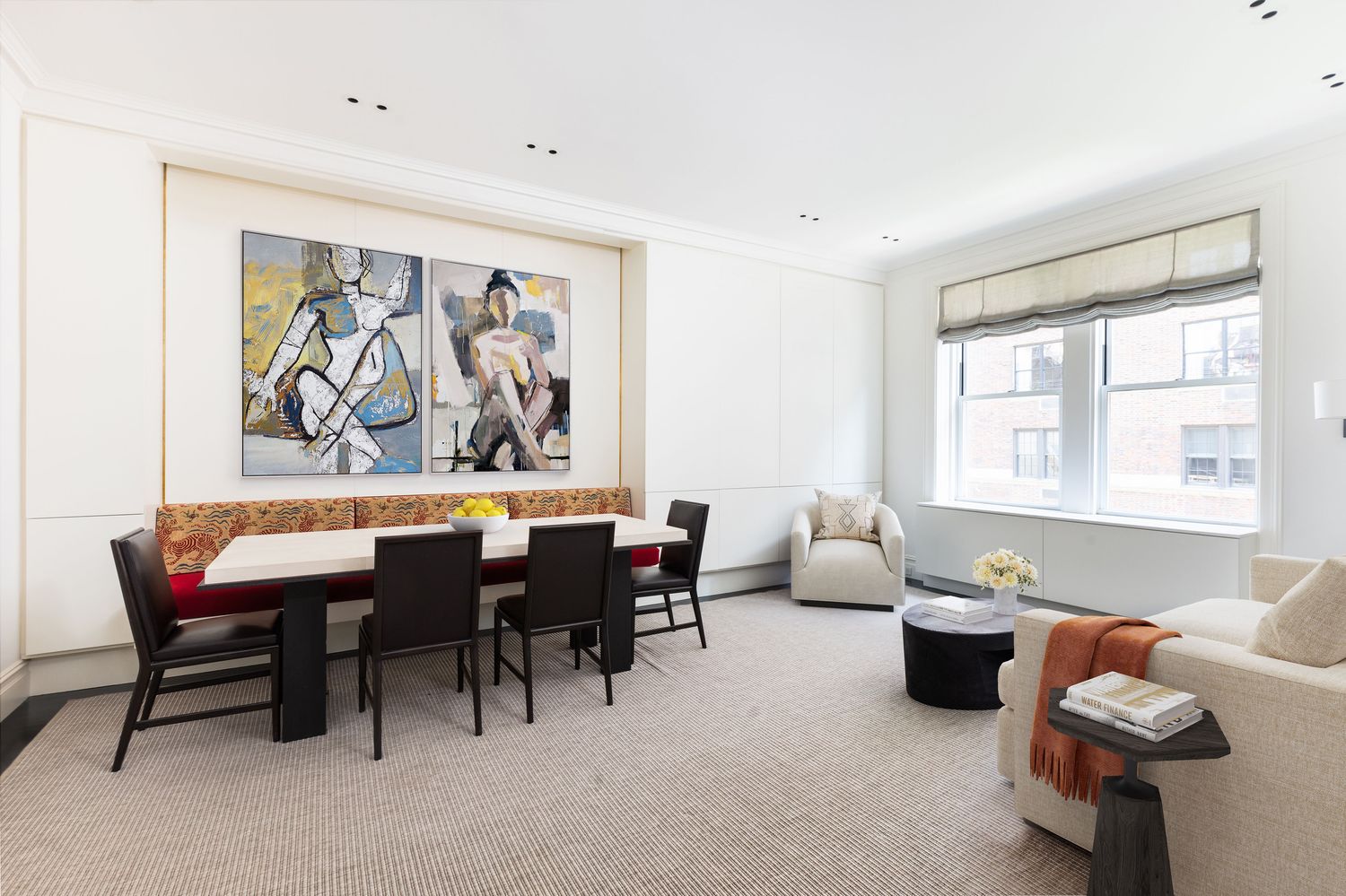 876 Park Avenue, Unit 7N Manhattan, NY 10075 - Photo 6 of 21 a dining room with furniture and window