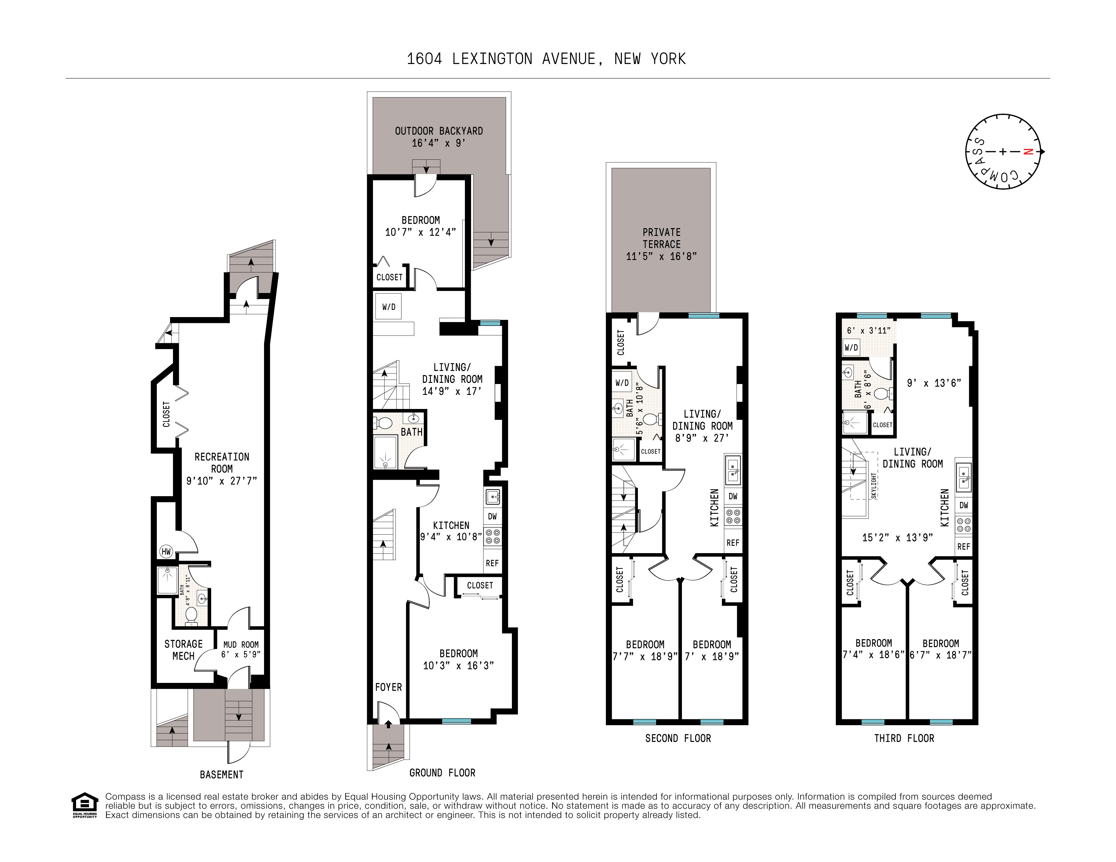 1604 Lexington Avenue Manhattan, NY 10029 - Photo 9 of 12 a black and white photo of a bedroom