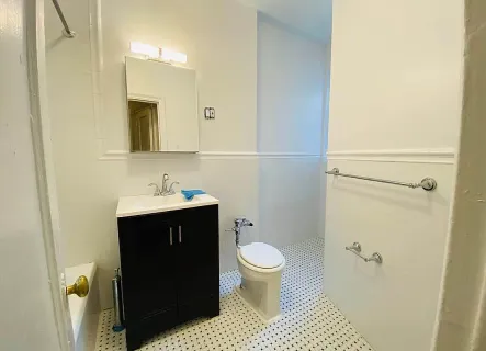 a bathroom with a sink and a toilet