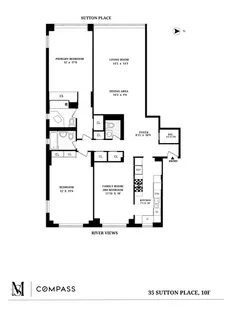 $1,399,999 | 35 Sutton Place, Unit 10F | Sutton Place