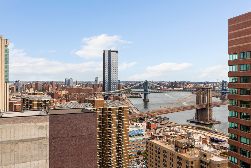 99 John Street, Unit 813 Manhattan, NY 10038 - Photo 18 of 20 a view of a terrace with skyline