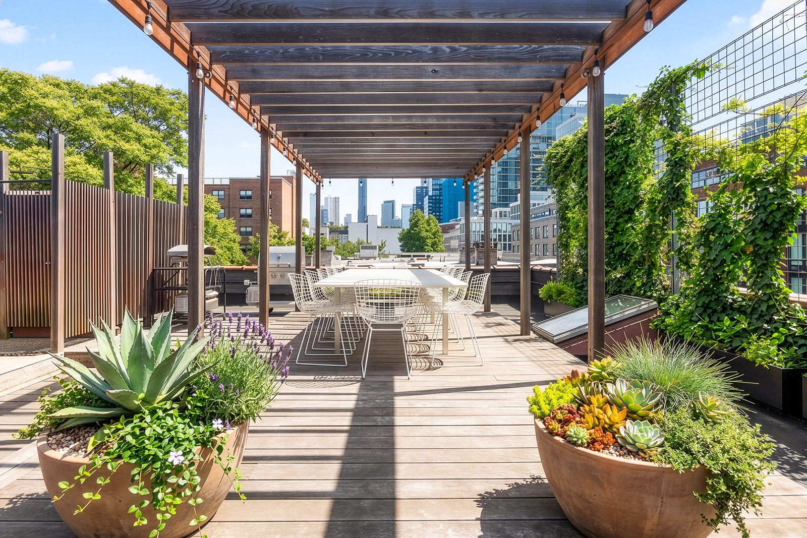 113 2nd Street, Unit 2 Brooklyn, NY 11231 - Photo 15 of 19 a view of a patio with table and chairs and potted plants