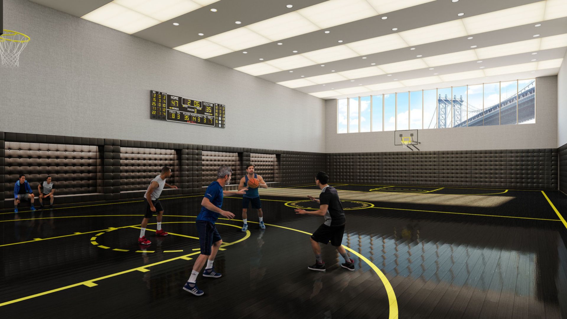 252 South Street, Unit 64G Manhattan, NY 10002 - Photo 19 of 24 a room with gym equipment