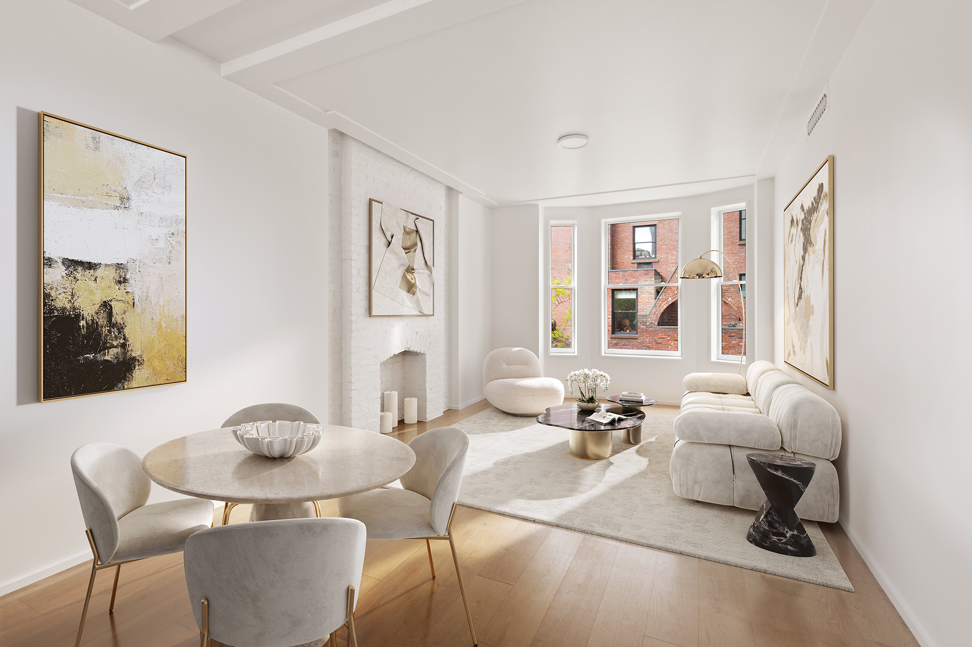 171 Columbia Heights, Unit 3A Brooklyn, NY 11201 - Photo 2 of 7 a living room with furniture and window