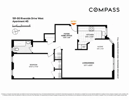 $650,000 | 159-00 Riverside Drive West, Unit 4G | Washington Heights