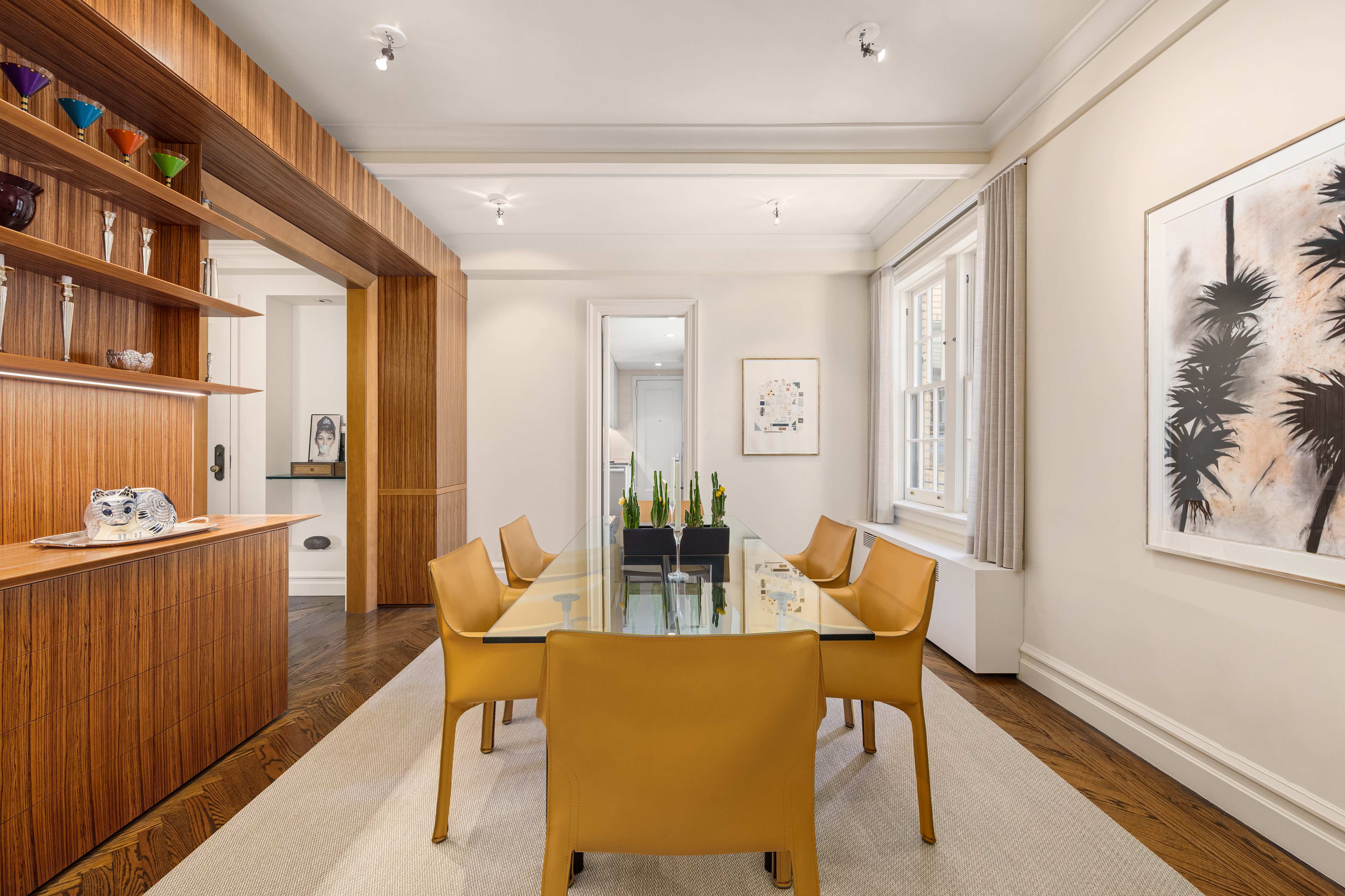 162 East 80th Street Manhattan, NY 10075 - Photo 3 of 13 a living room with furniture and a wooden floor
