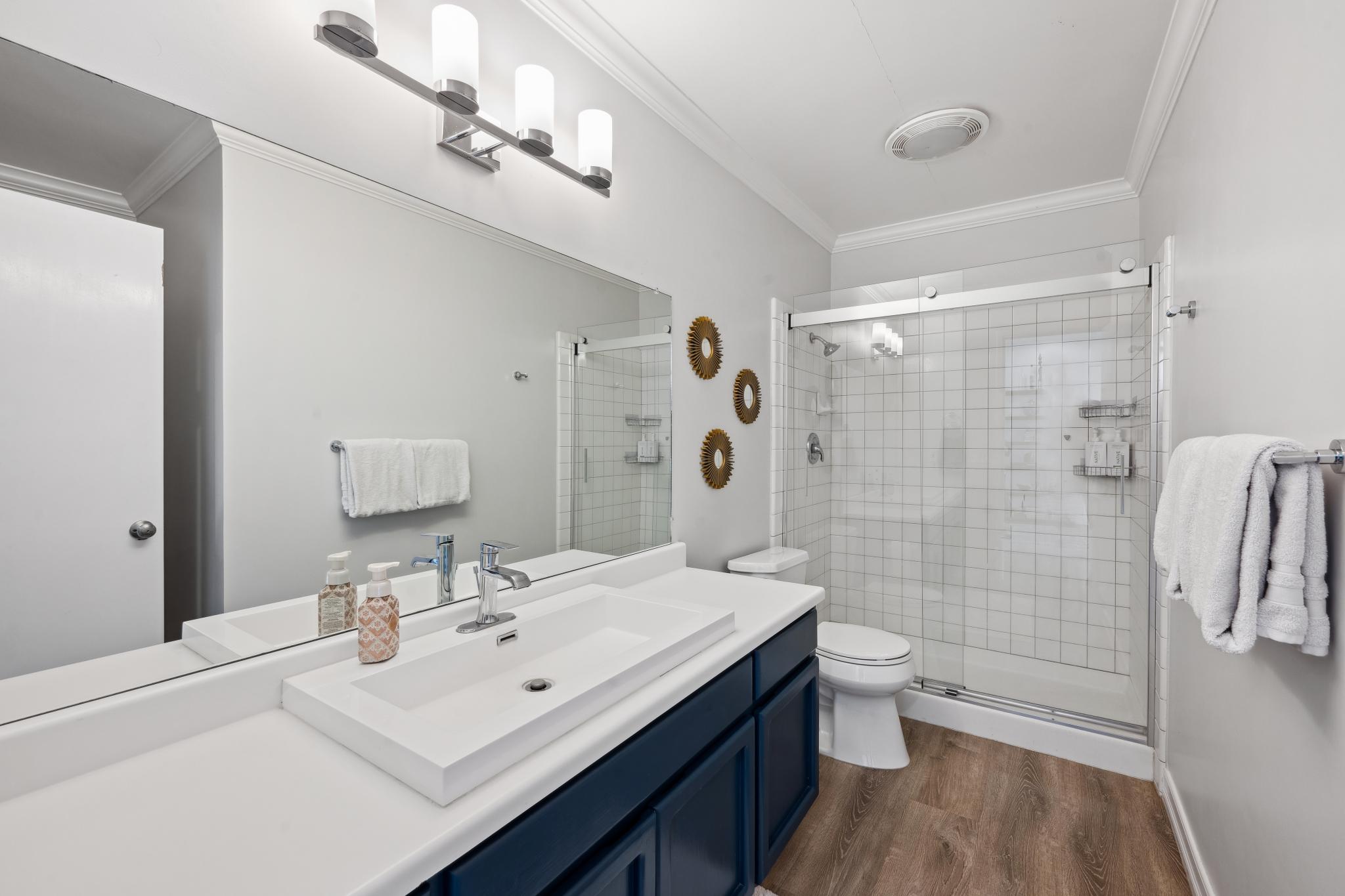 123 Frey Road Santa Rosa, CA 95409 - Photo 48 of 62 a bathroom with a sink a toilet and shower