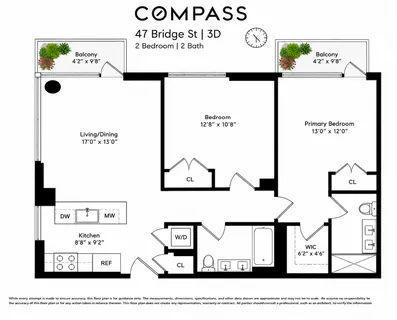 $1,595,000 | 47 Bridge Street, Unit 3DD | DUMBO