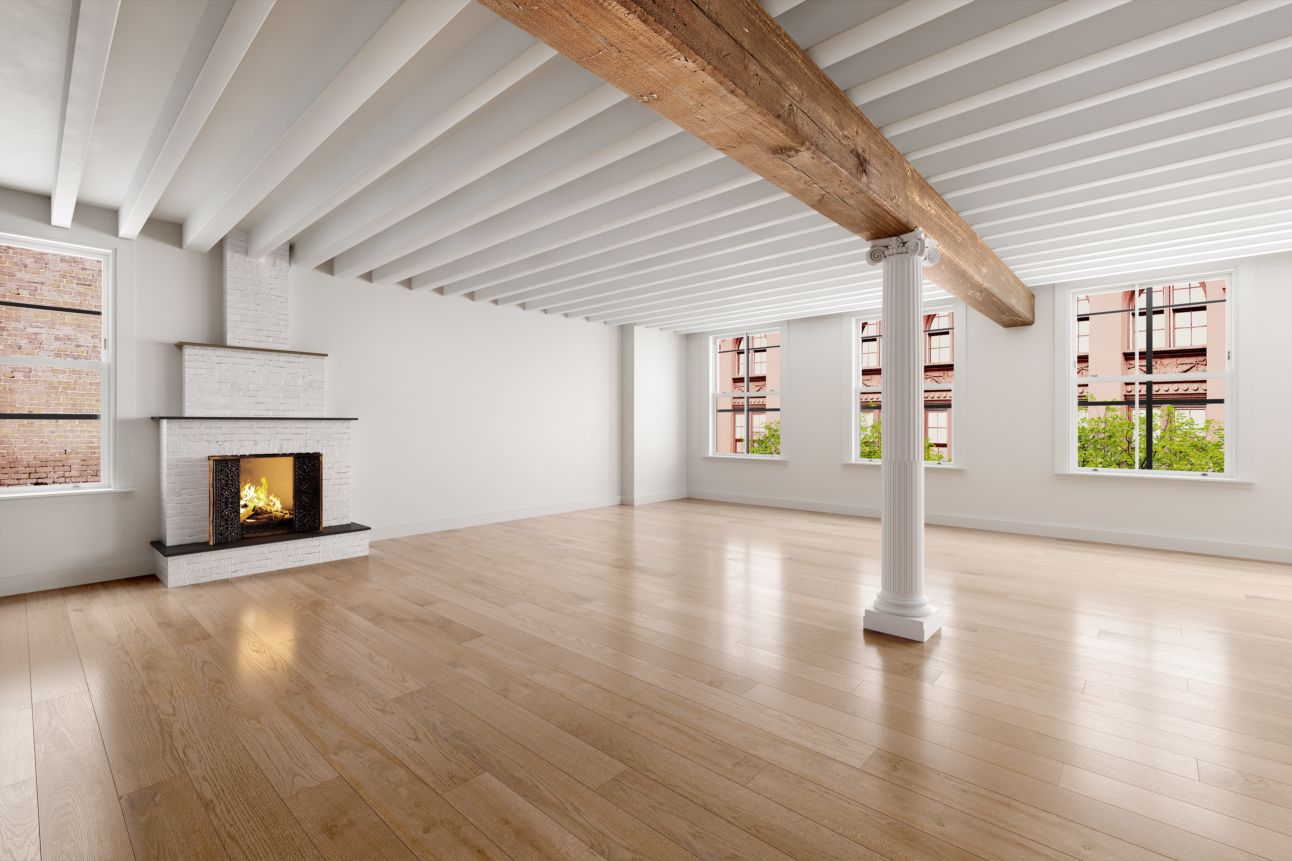 465 West Broadway, Unit 4S Manhattan, NY 10012 - Photo 2 of 7 a view of an empty room with window and wooden floor