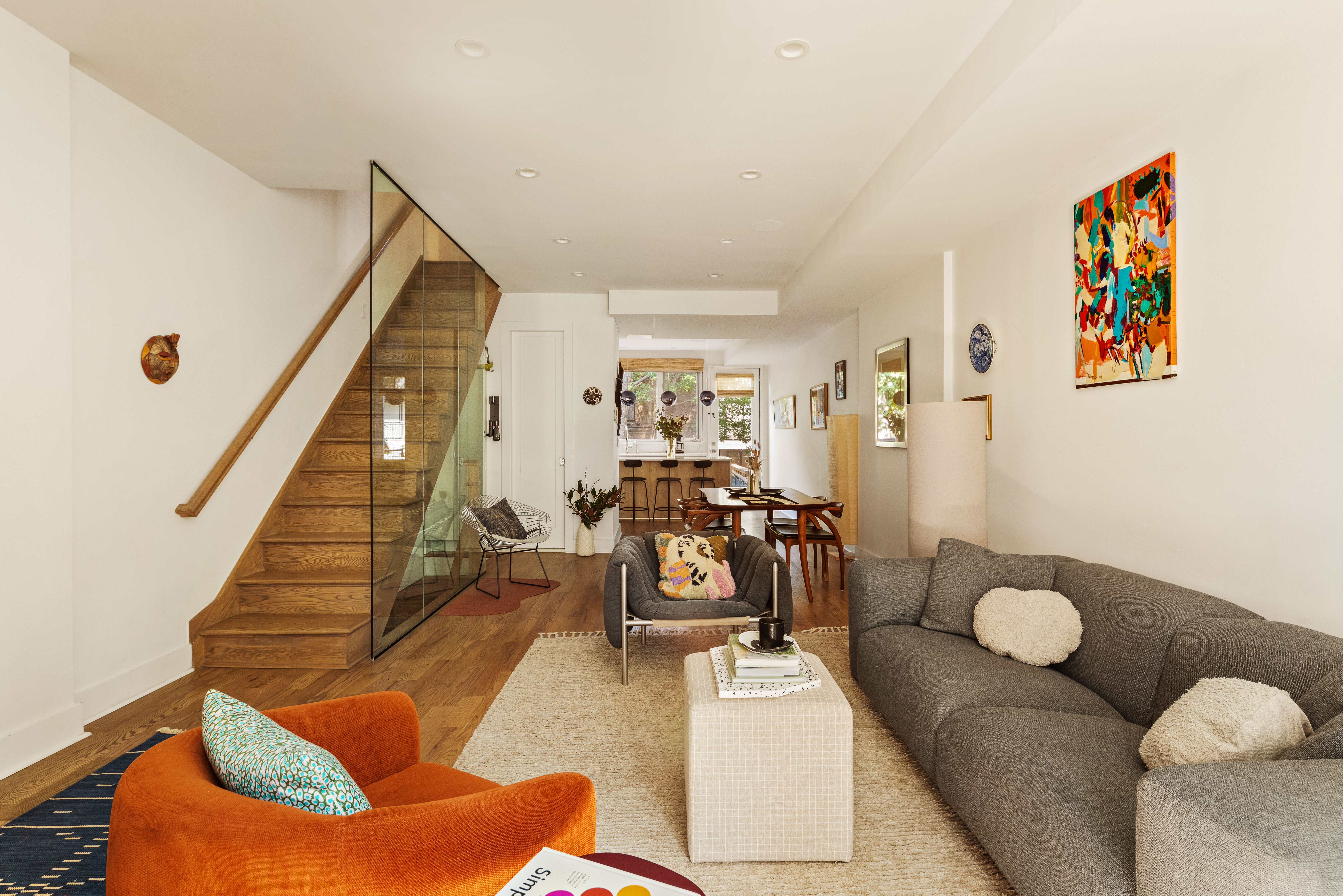 197 Madison Street Brooklyn, NY 11216 - Photo 2 of 19 a living room with furniture and white walls