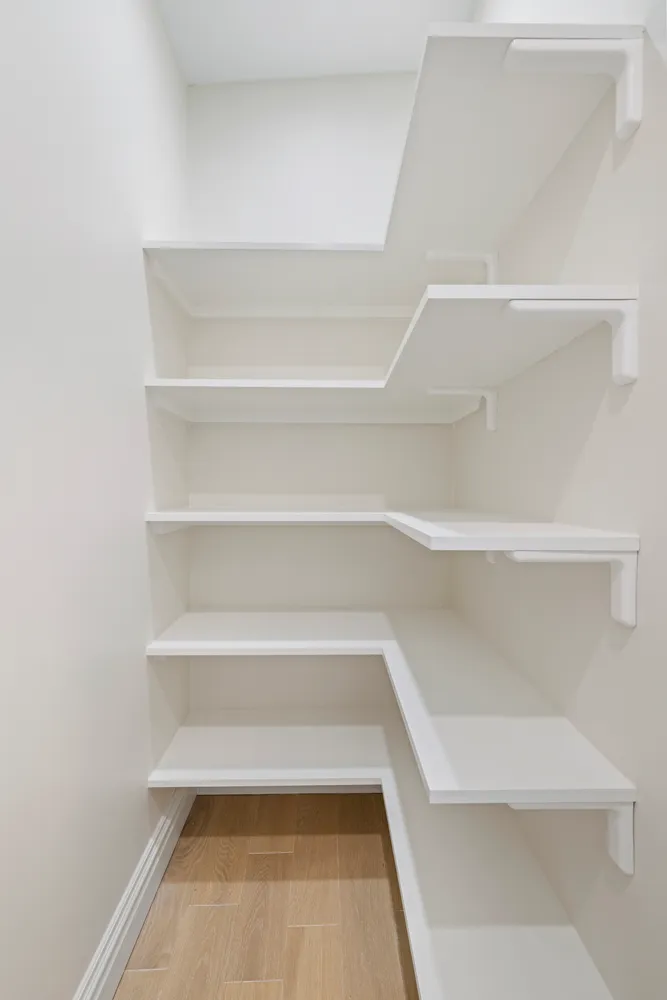 a view of a room with shelf