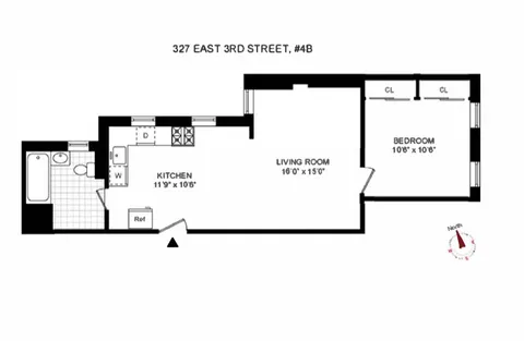 $550,000 | 327 East 3rd Street, Unit 4B | East Village