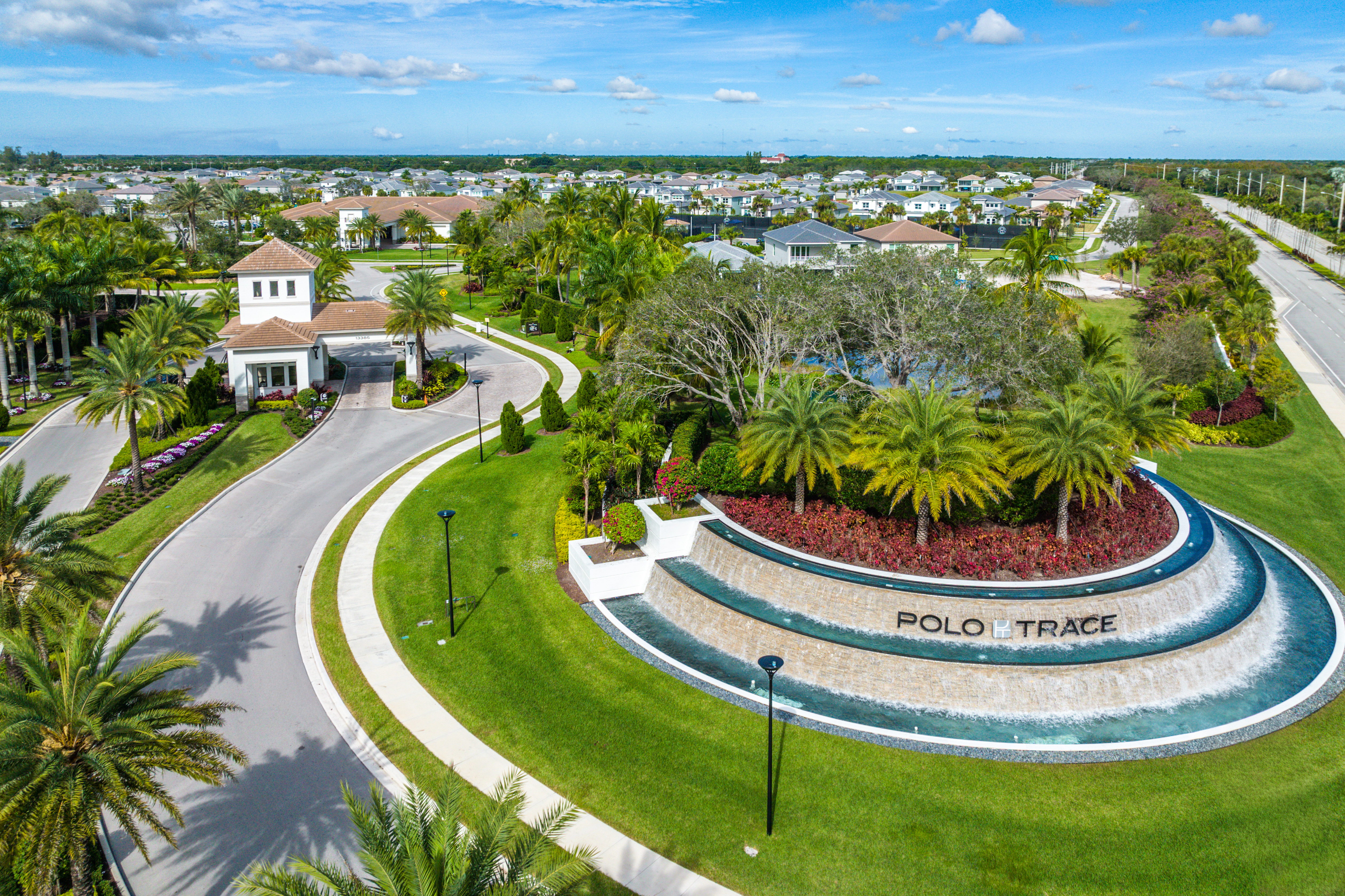 13172 Whistler Mountain Road Delray Beach, FL 33446 - Photo 28 of 38 a view of a swimming pool with a garden