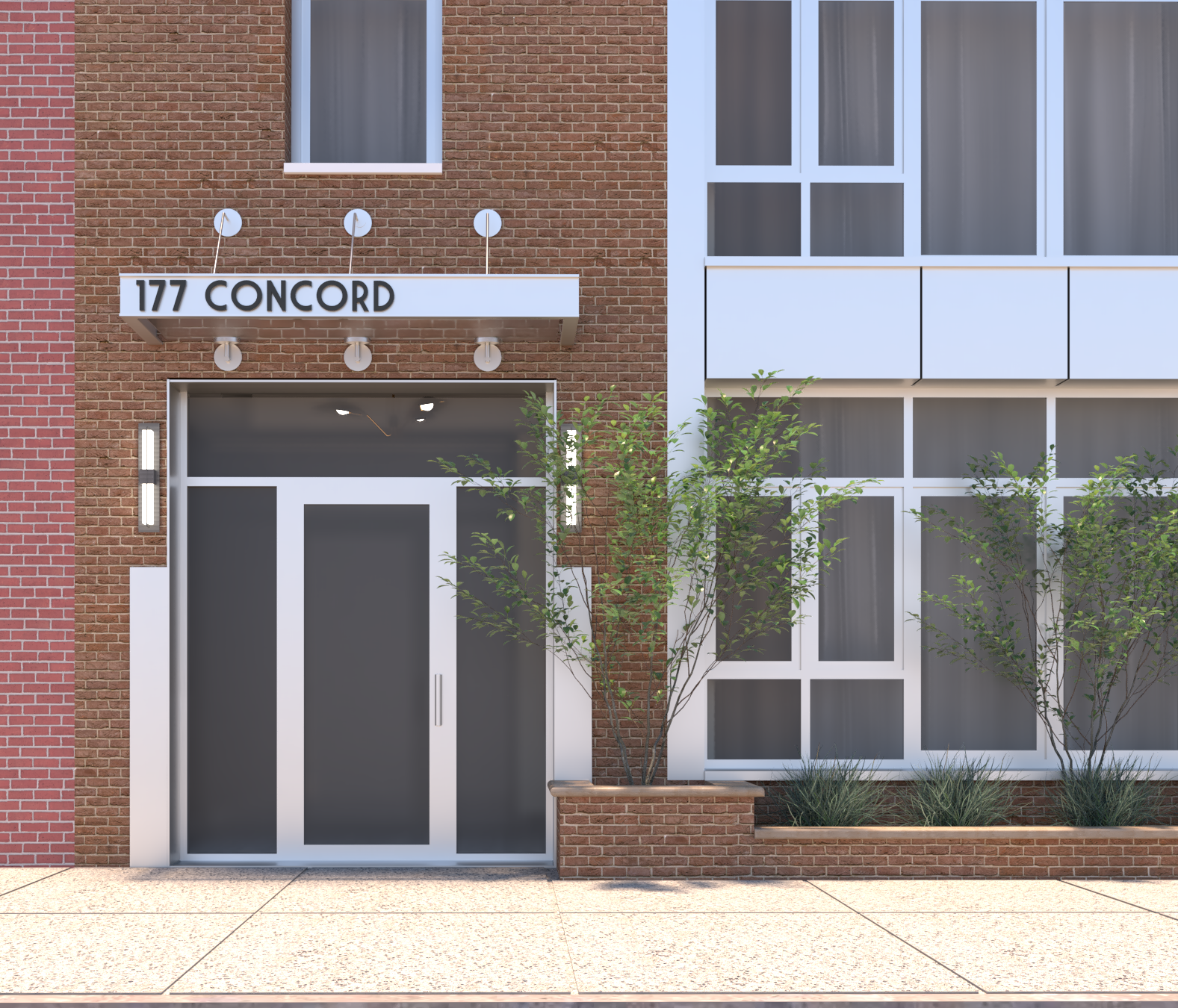 177 Concord Street, Unit 1A Brooklyn, NY 11201 - Photo 9 of 11 a view of a building with a door and a window