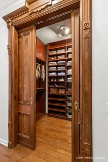 a view of walk in closet