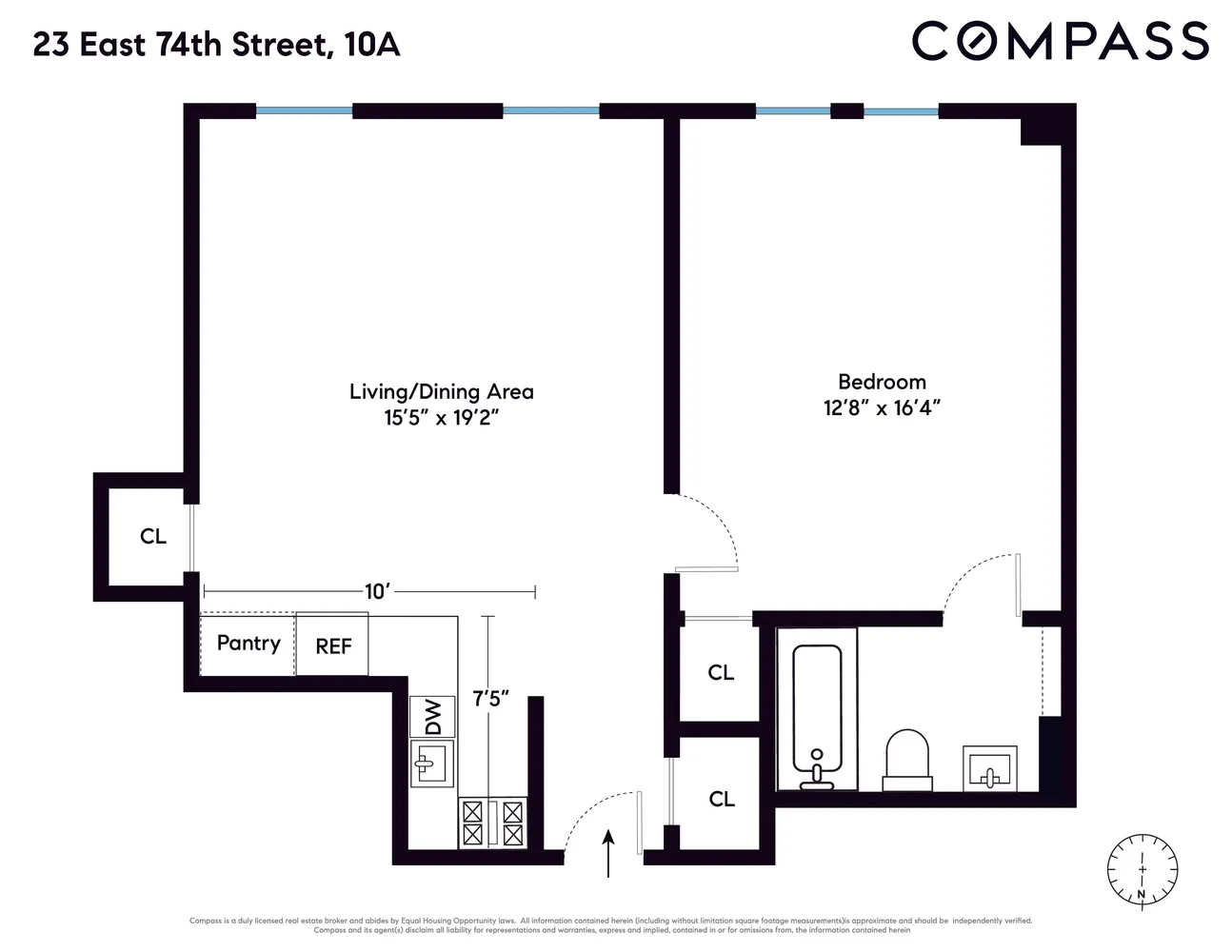 $1,195,000 | 23 East 74th Street, Unit 10A | Lenox Hill